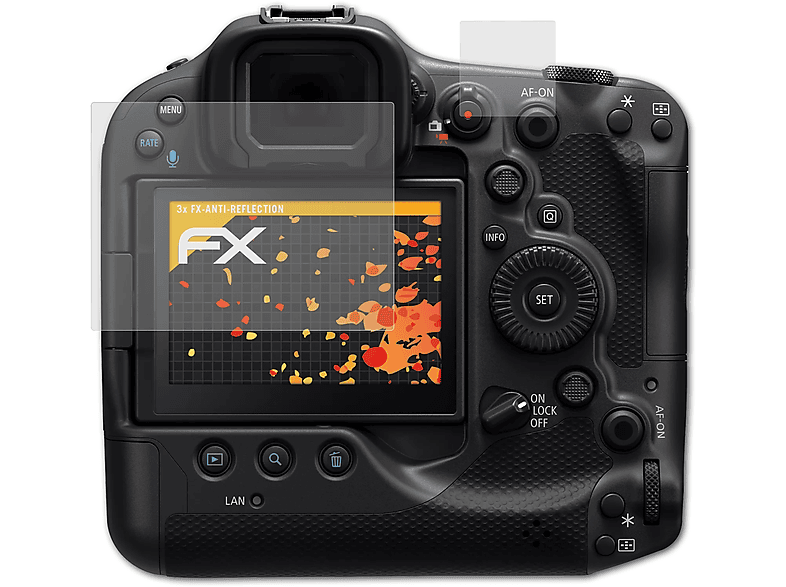 ATFOLIX 3x FX-Antireflex Displayschutz(für Canon EOS R3)