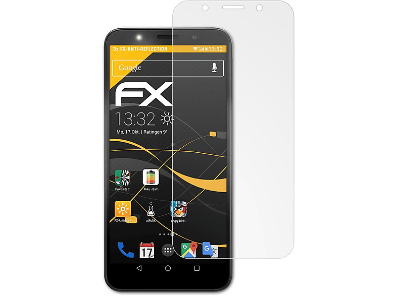 ATFOLIX 3x FX-Antireflex Displayschutz(für Huawei Honor 7S)