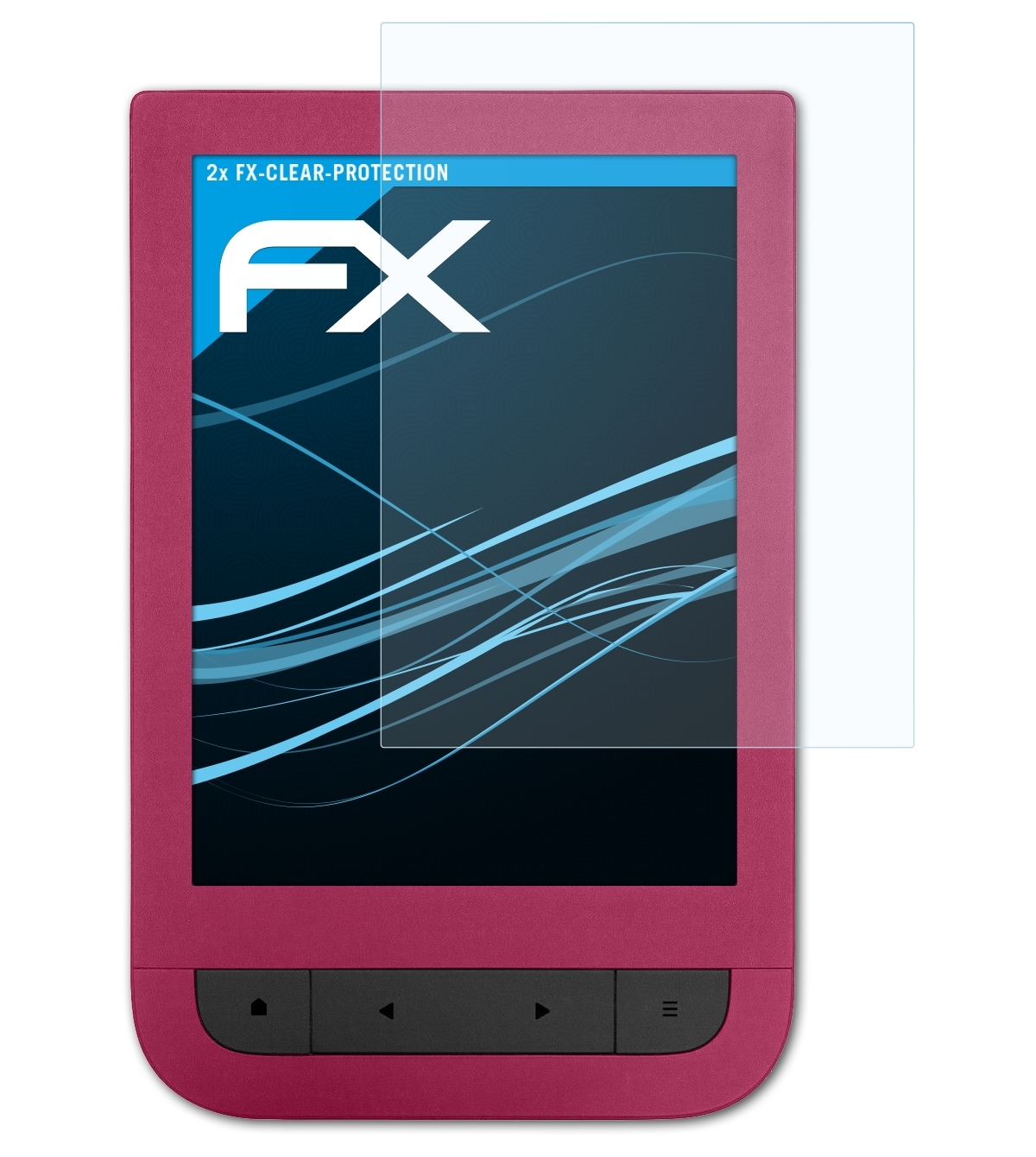 FX-Clear PocketBook Displayschutz(für Touch 2x ATFOLIX HD 2)