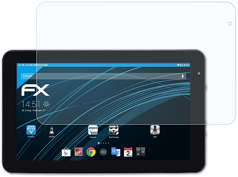 ATFOLIX Displayschutz(für 2x Tablet-PC (PR1056)) FX-Clear XE10D JAY-tech