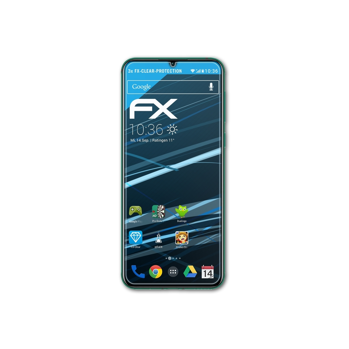 Nova FX-Clear Huawei 5) ATFOLIX 3x Displayschutz(für