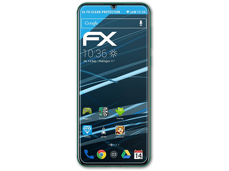 Nova FX-Clear Huawei 5) ATFOLIX 3x Displayschutz(für