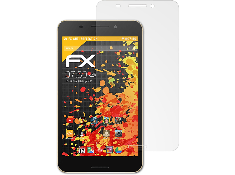 Fonepad 2x FX-Antireflex Displayschutz(für Asus (FE375CG)) ATFOLIX 7