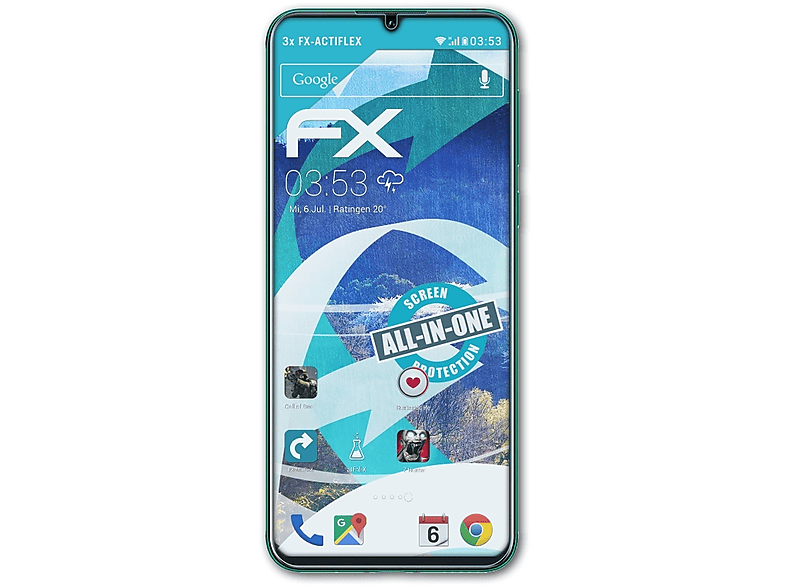 ATFOLIX 3x FX-ActiFleX Displayschutz(für Huawei Nova 5)