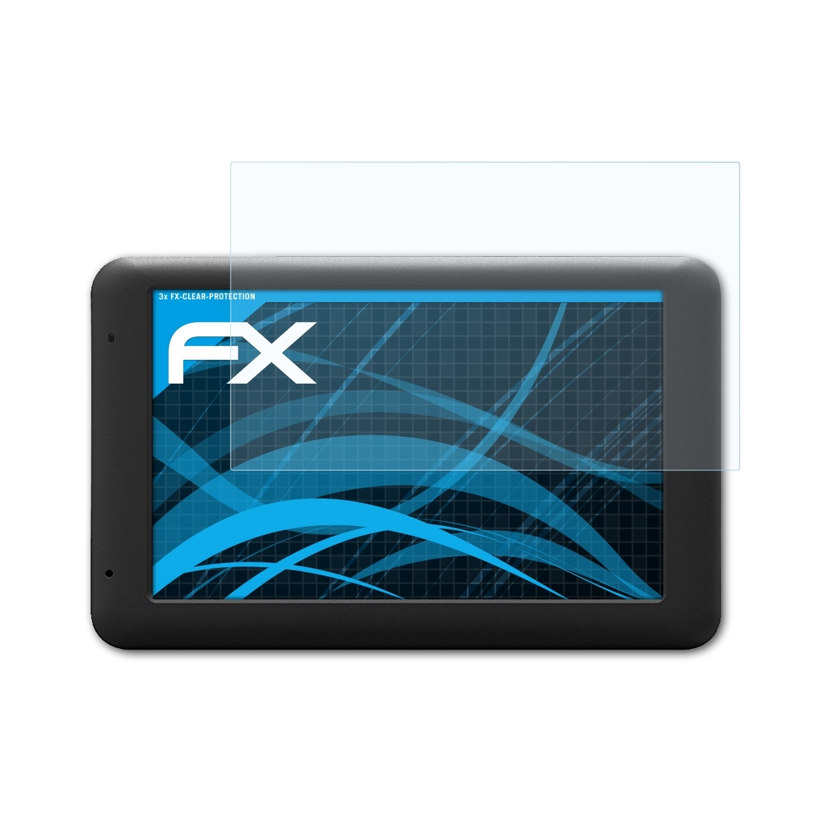 3x EU) TravelPilot CAM FX-Clear ATFOLIX Blaupunkt 53 Displayschutz(für