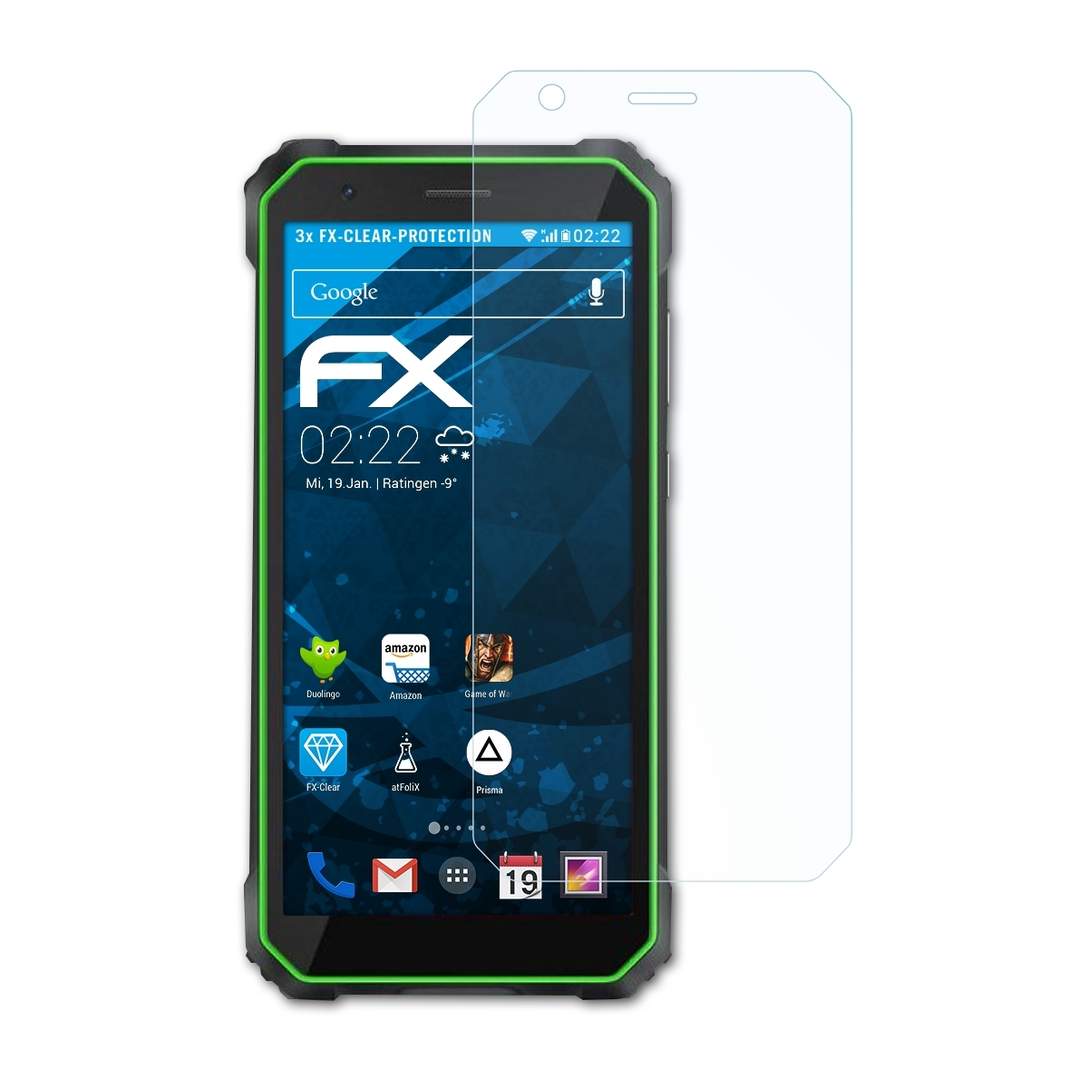 FX-Clear 3x S60) Blackview ATFOLIX Displayschutz(für Oscal