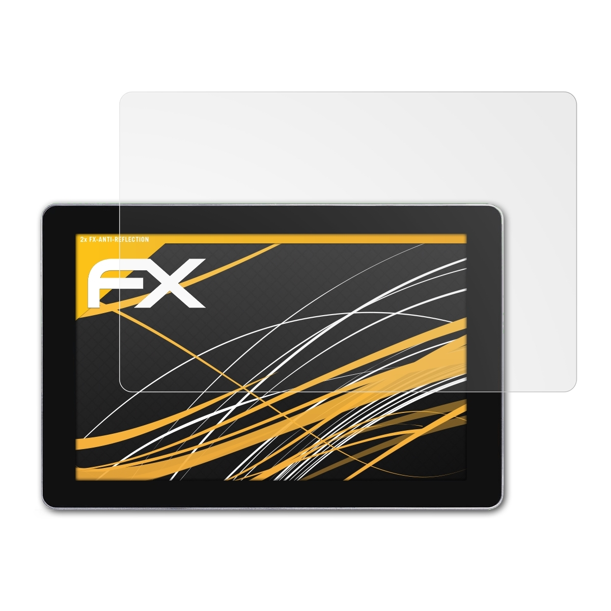 ATFOLIX 2x matt&stoßfest Raspberry 3) Displayschutz(für Pi RasPad