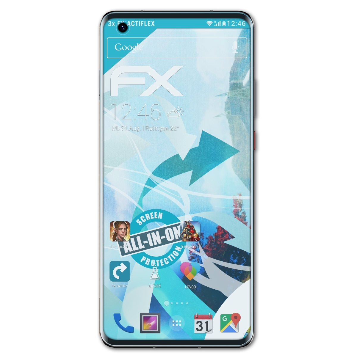 ATFOLIX 3x FX-ActiFleX 40) Huawei Mate Displayschutz(für