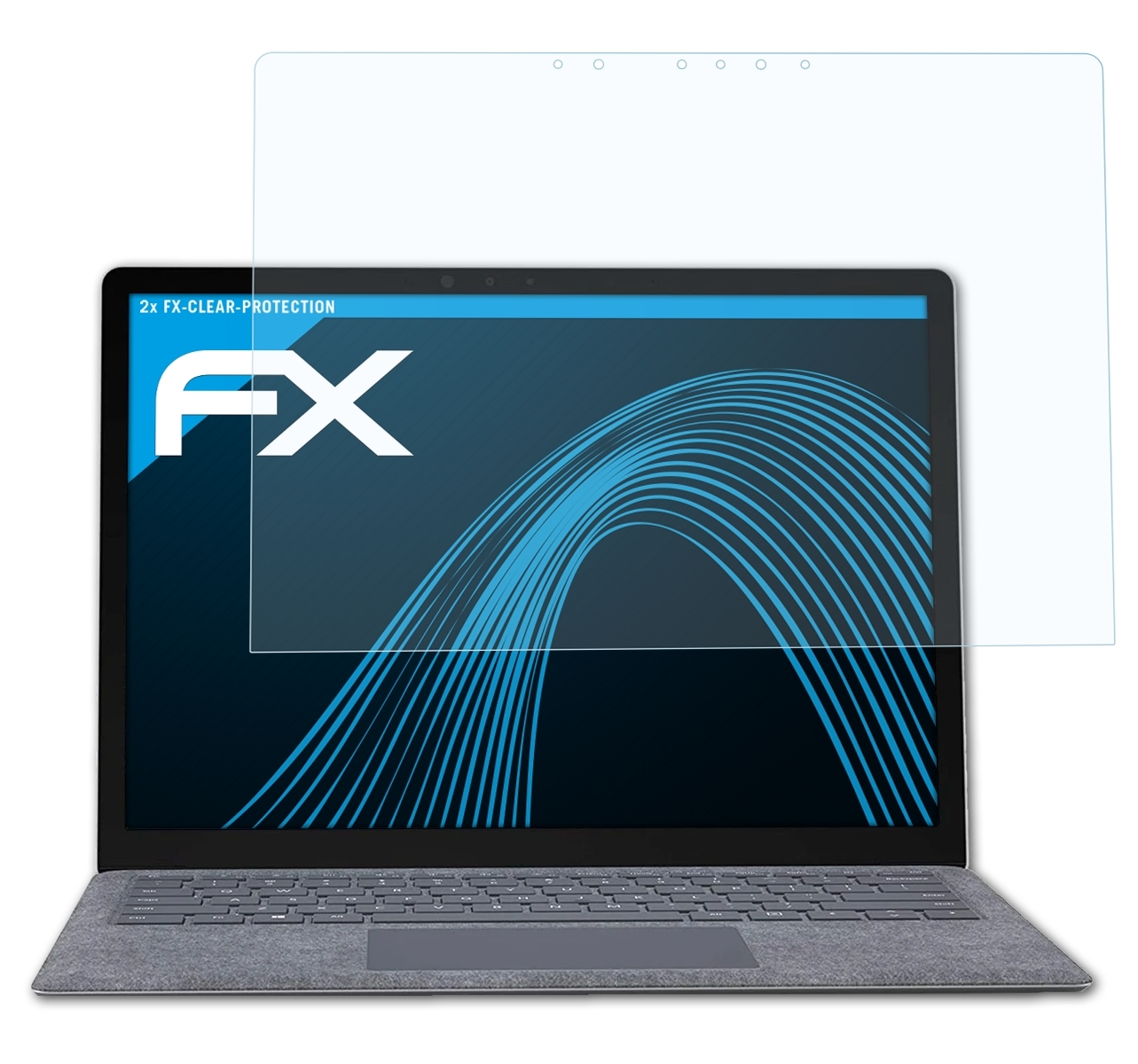 ATFOLIX FX-Clear 4 Displayschutz(für inch)) Microsoft 2x Surface Laptop (13,5