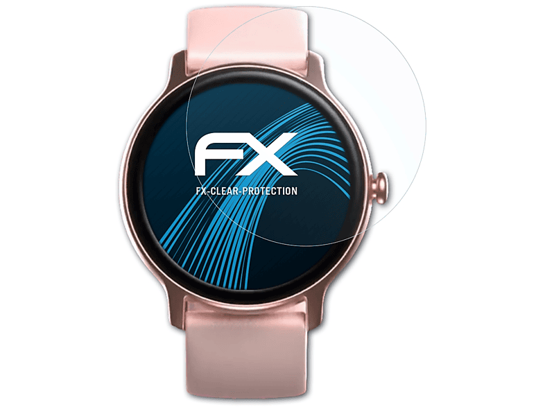 ATFOLIX 3x klar&stoßfest Displayschutz(für Hama Fit Watch 4910) | Smartwatch Schutzfolien & Gläser