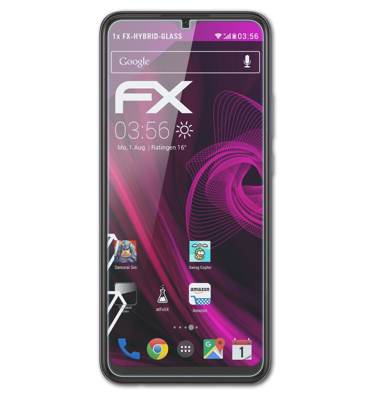 ATFOLIX FX-Hybrid-Glass Schutzglas(für A15) Oppo