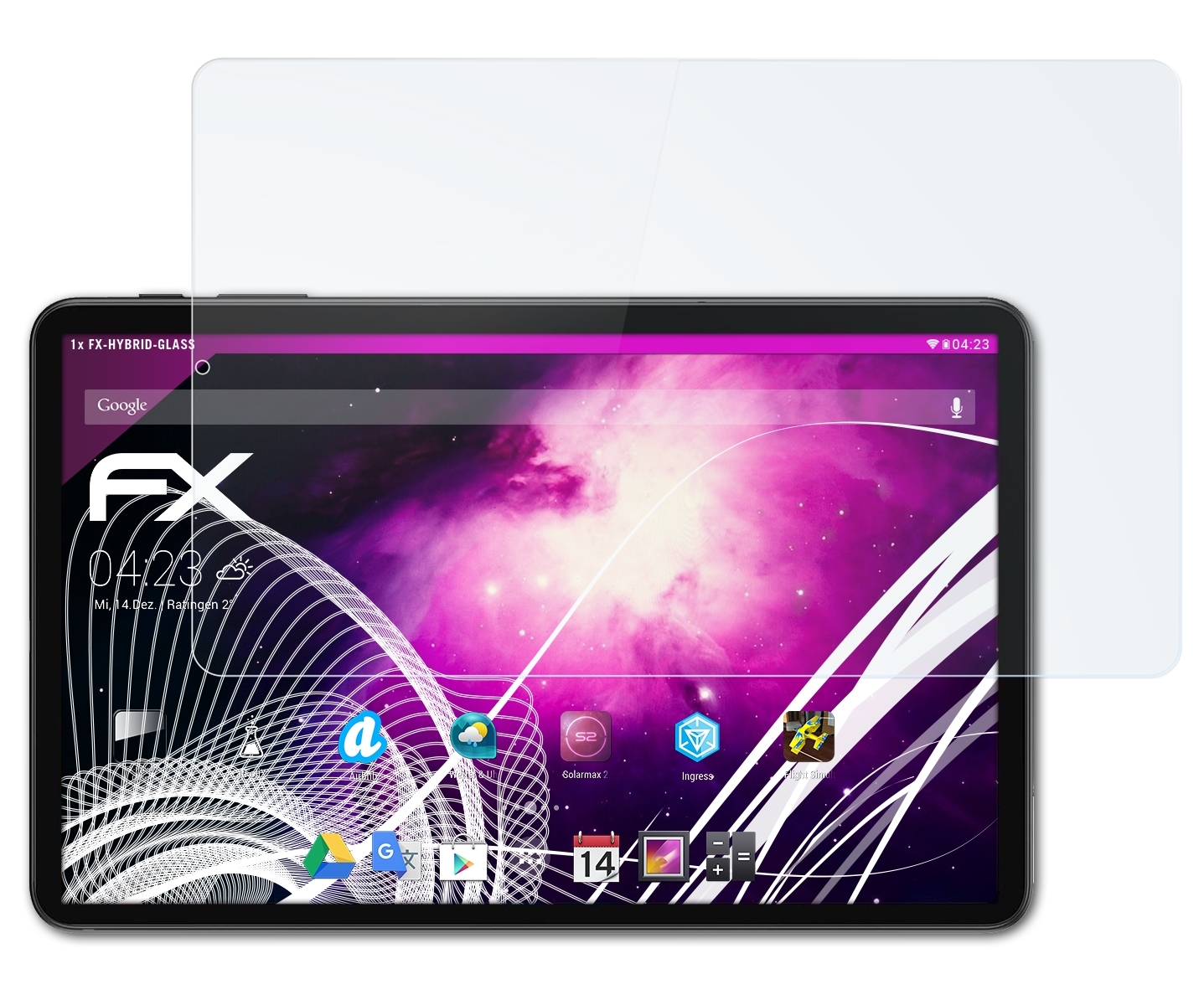 ATFOLIX FX-Hybrid-Glass 40) iPlay Schutzglas(für Alldocube