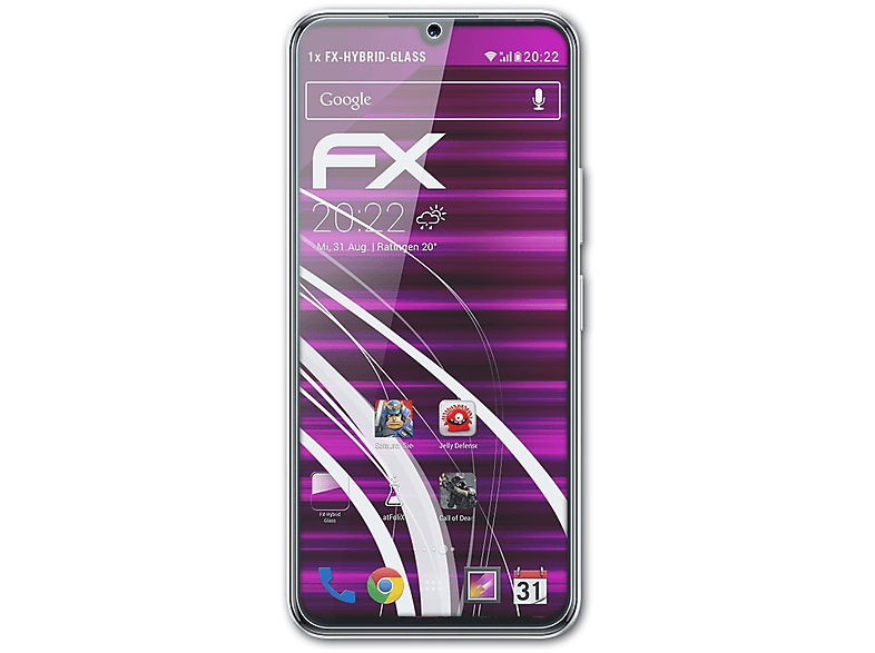 ATFOLIX 9H Infinix 12 Schutzpanzer Displayschutz(für Note Pro)