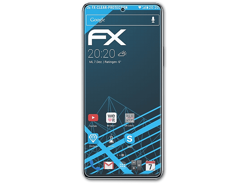 ATFOLIX 3x FX-Clear X9) Honor Displayschutz(für