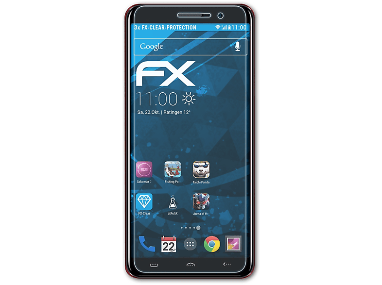 ATFOLIX 3x FX-Clear Displayschutz(für Homtom S12)
