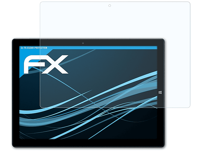 ATFOLIX 2x klar&stoßfest Displayschutz(für Chuwi UBook Pro 8100Y)