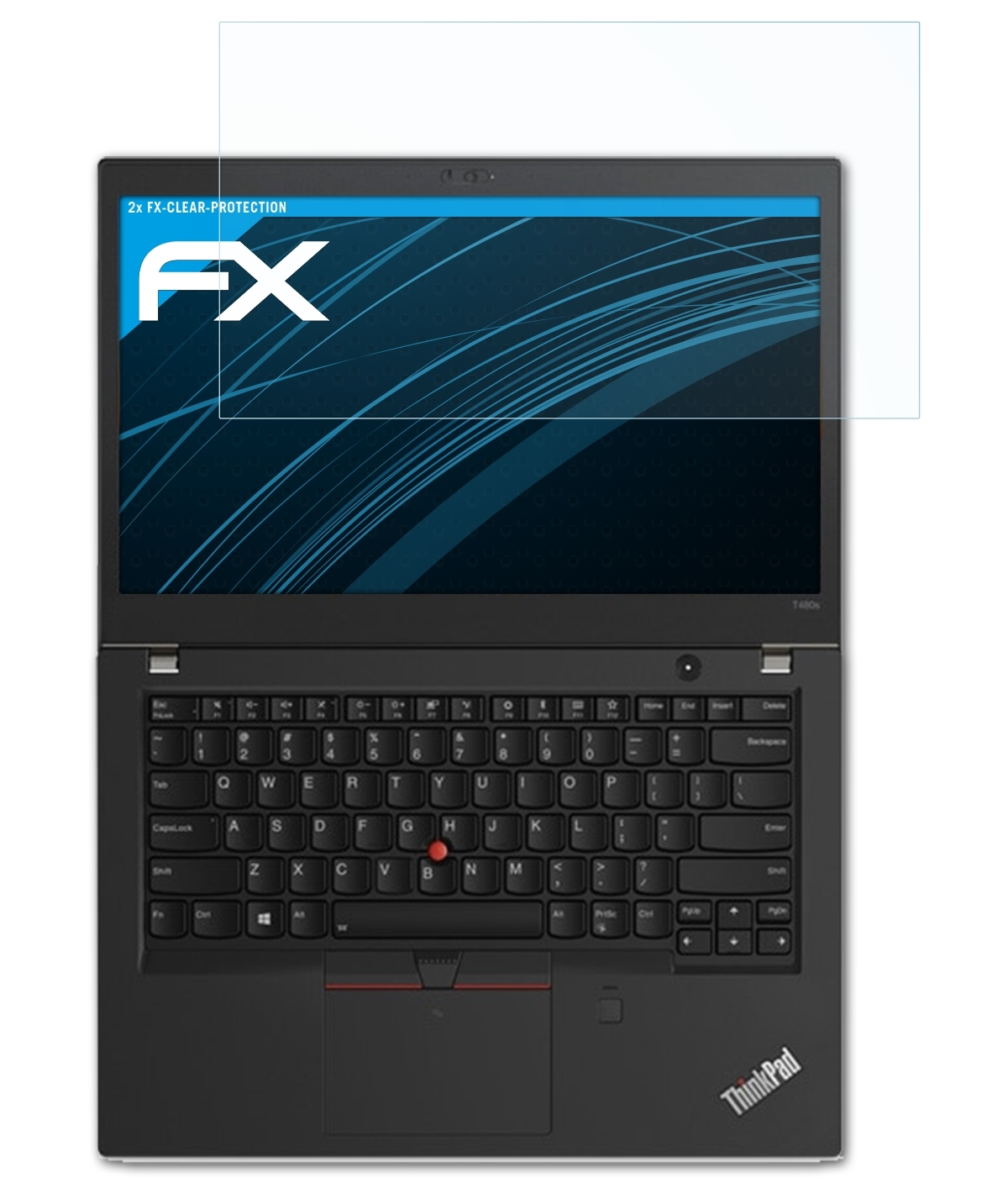 ATFOLIX 2x FX-Clear Displayschutz(für Lenovo ThinkPad T480s)