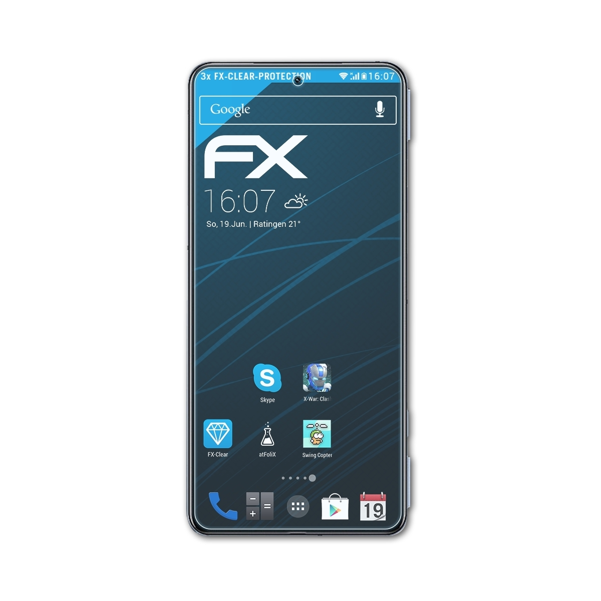 ATFOLIX 3x FX-Clear Displayschutz(für Xiaomi Black Shark 5)