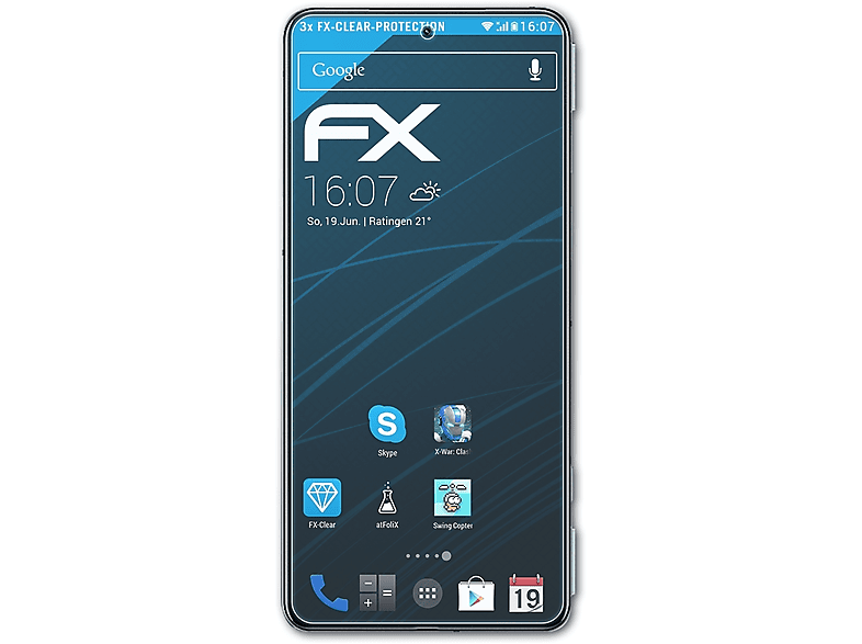 ATFOLIX 3x Xiaomi Displayschutz(für Shark Black 5) FX-Clear