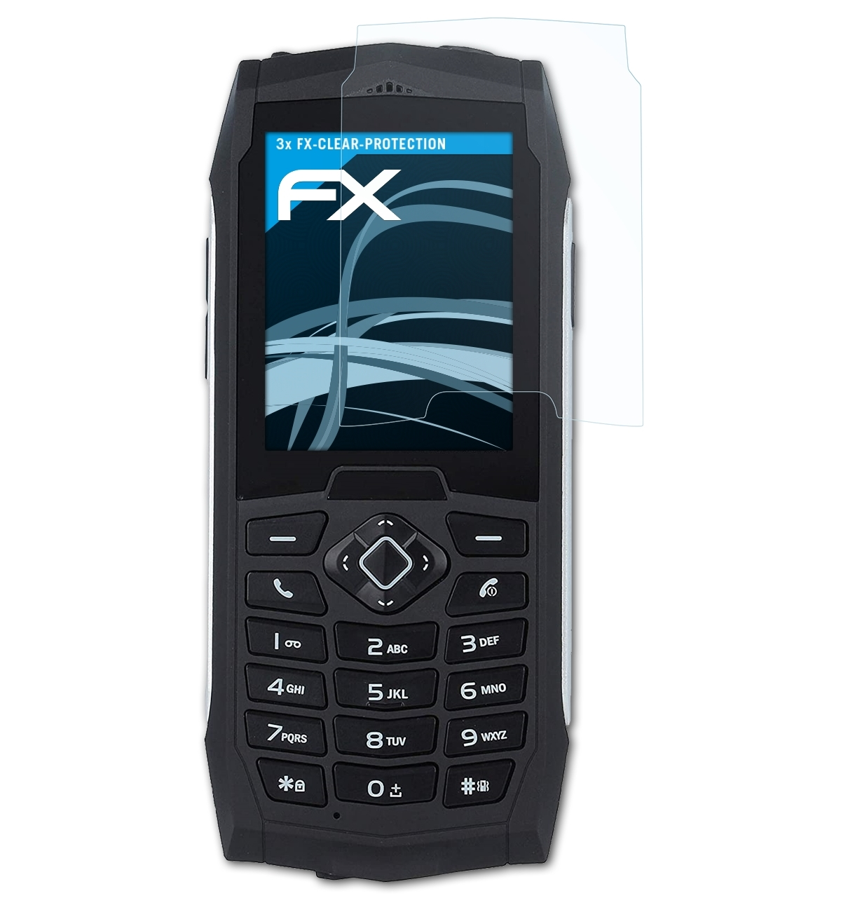 ATFOLIX 3x FX-Clear Displayschutz(für myPhone Hammer 3+)
