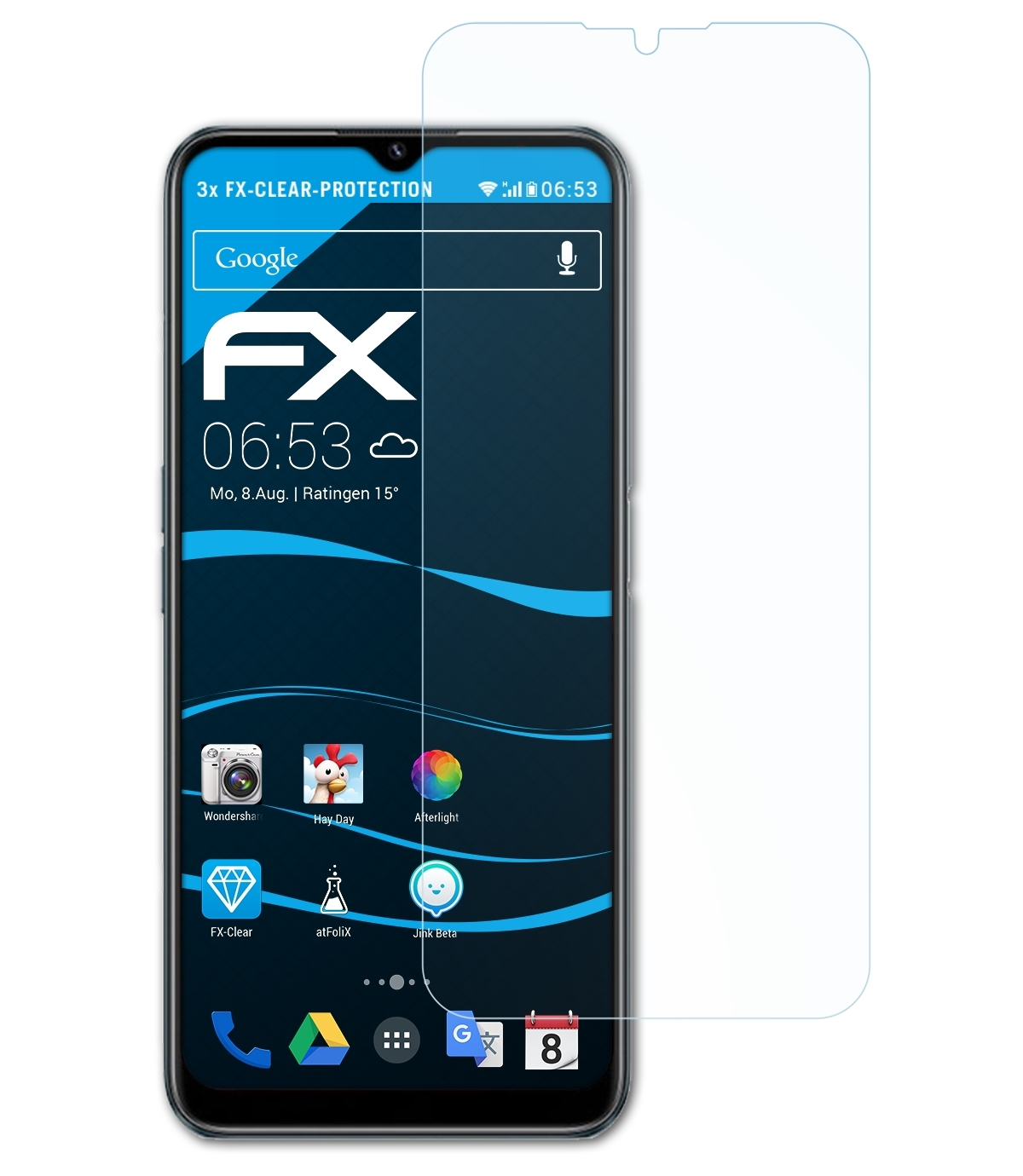 ATFOLIX 3x C31) FX-Clear Realme Displayschutz(für