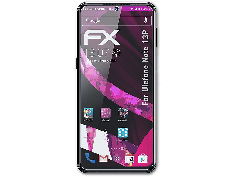 ATFOLIX FX-Hybrid-Glass Schutzglas(für Ulefone Note 13P)