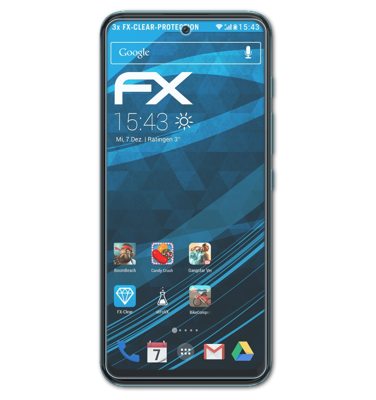 ATFOLIX Displayschutz(für 5G) 3x Motorola G71 Moto FX-Clear