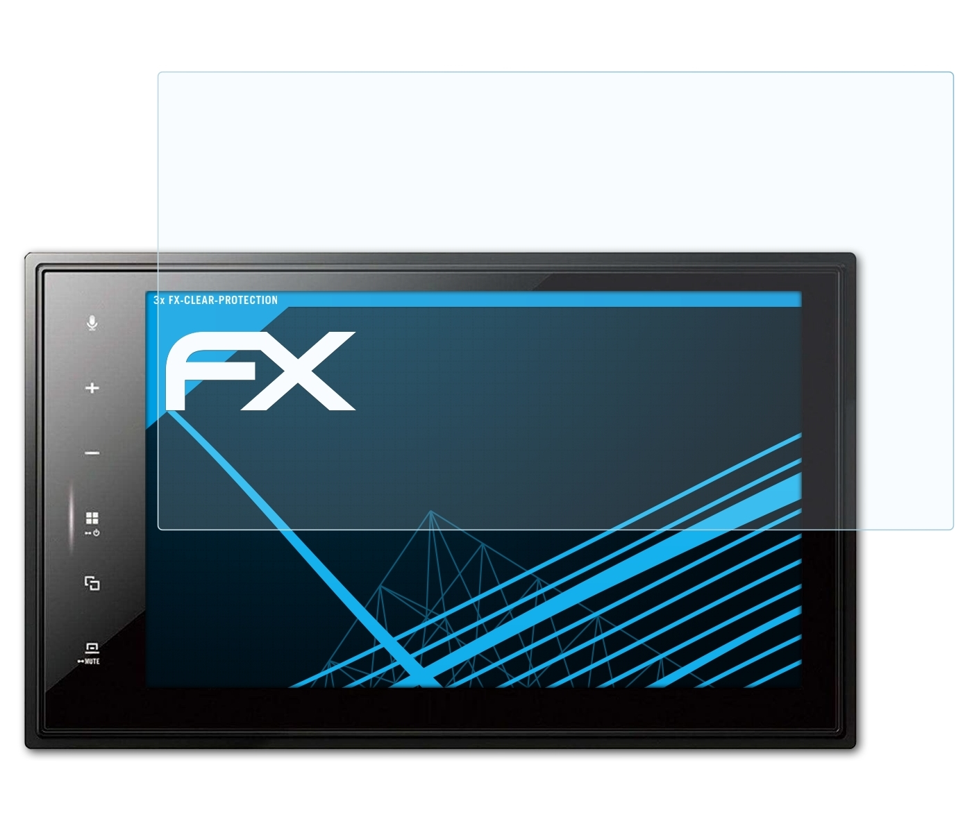 ATFOLIX FX-Clear Pioneer SPH-EVO82DAB) Displayschutz(für 3x