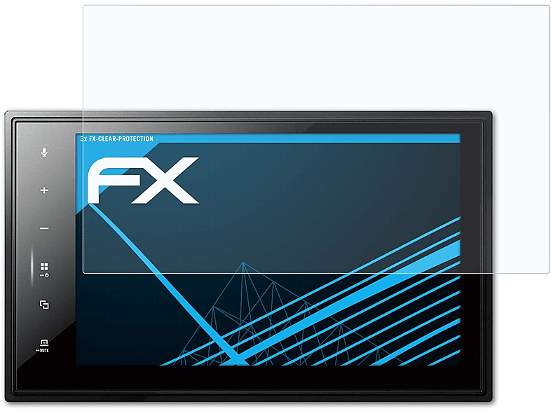 ATFOLIX FX-Clear Pioneer SPH-EVO82DAB) Displayschutz(für 3x