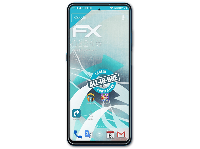 ATFOLIX 3x klar&flexibel Displayschutz(für Hisense Infinity H60 Lite)