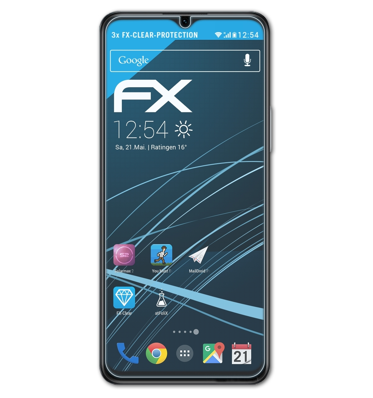 FX-Clear Displayschutz(für Vivo ATFOLIX 5G) 3x Y74s