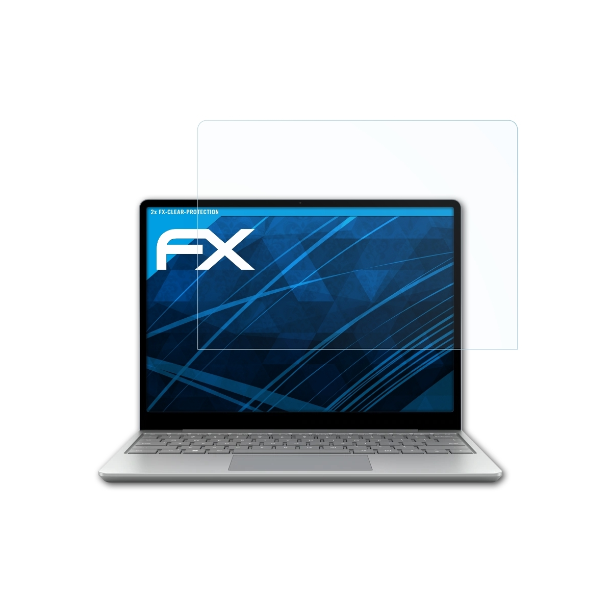 ATFOLIX 2x klar&stoßfest Laptop Surface Displayschutz(für 2) Microsoft Go
