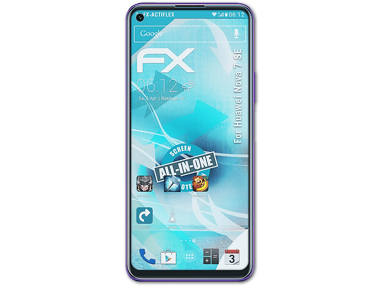 ATFOLIX 3x FX-ActiFleX Displayschutz(für Huawei Nova 7 SE)