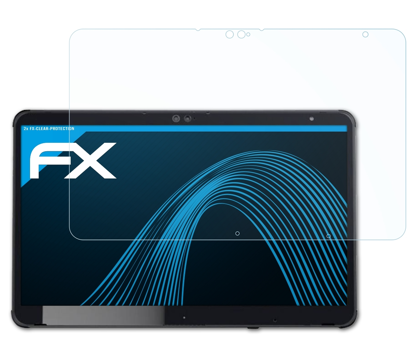 ATFOLIX 2x FX-Clear Stylistic Displayschutz(für Fujitsu Q7311)