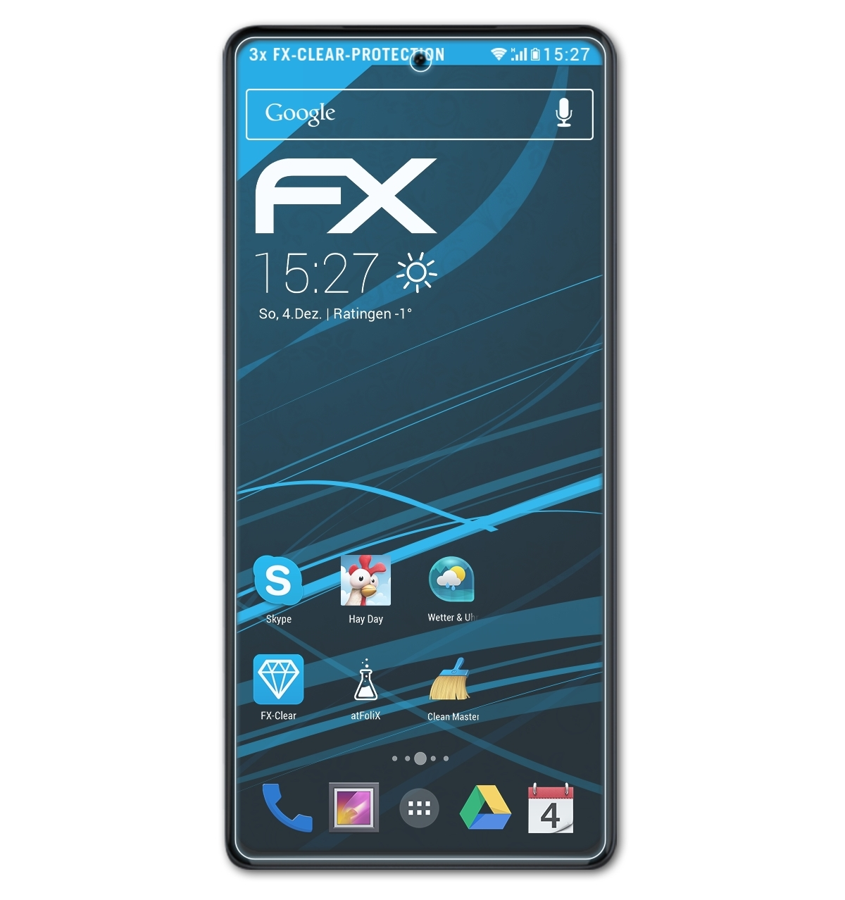 Displayschutz(für ATFOLIX Edge+ (2022)) Motorola 3x FX-Clear