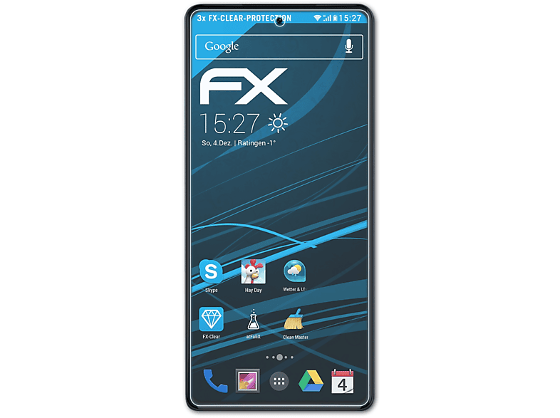 ATFOLIX 3x FX-Clear Edge+ (2022)) Displayschutz(für Motorola