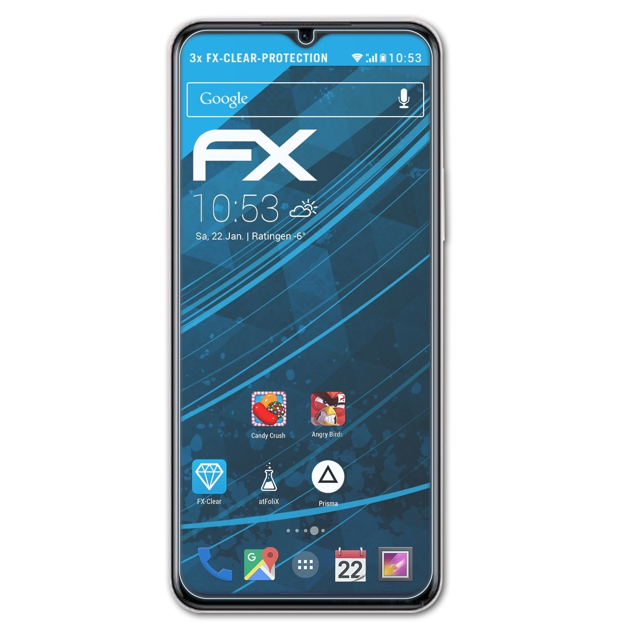 ATFOLIX 3x FX-Clear 5G) Displayschutz(für Vivo Y33s