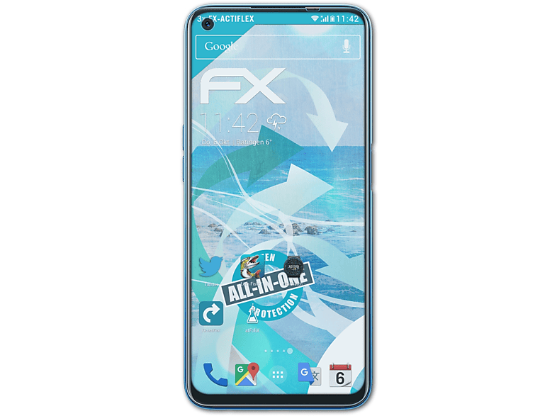 ATFOLIX 3x FX-ActiFleX Displayschutz(für Realme 7)
