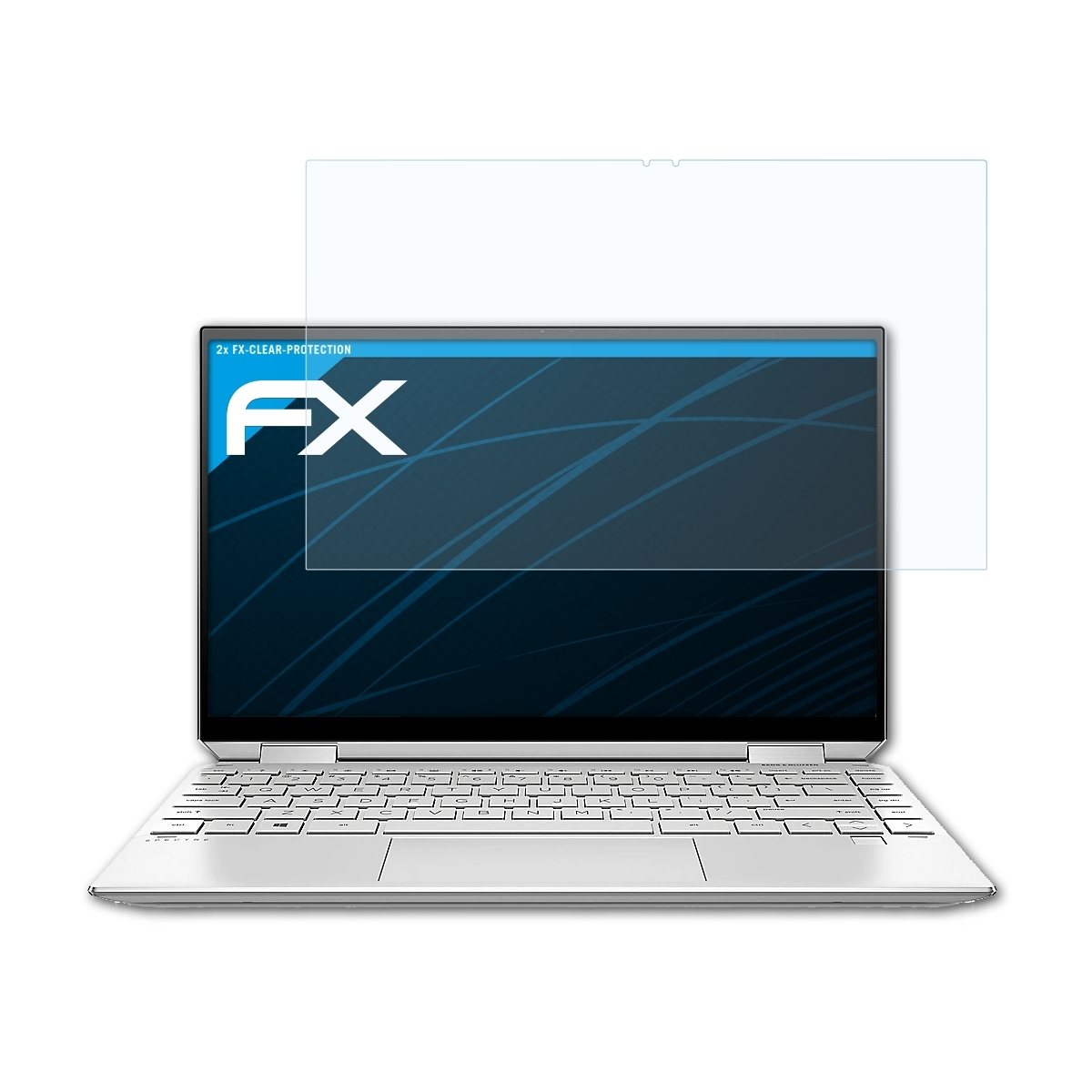 Spectre HP x360 FX-Clear 13-aw2612nz) ATFOLIX Displayschutz(für 2x Convertible