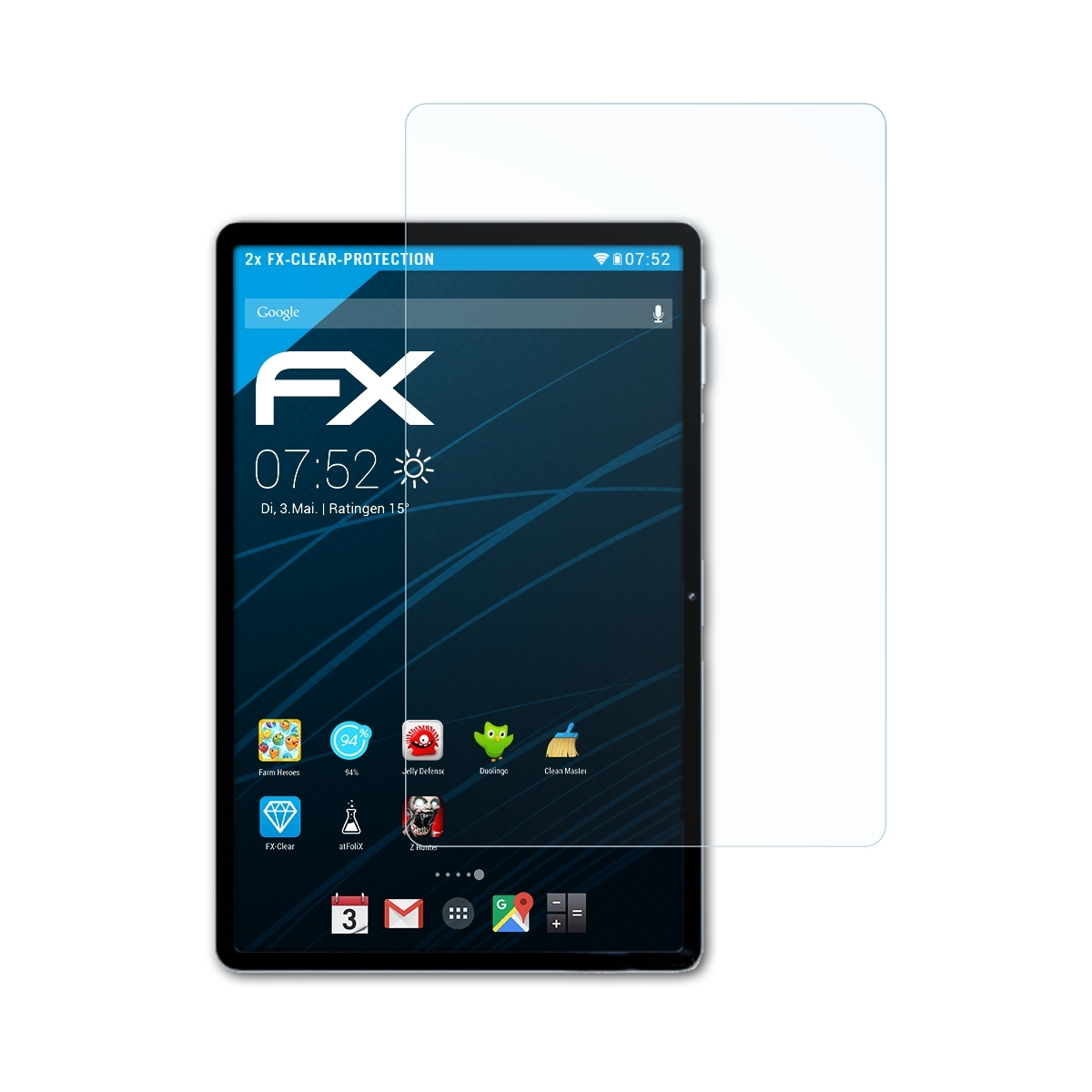 ATFOLIX 2x FX-Clear Pad) Displayschutz(für Vivo