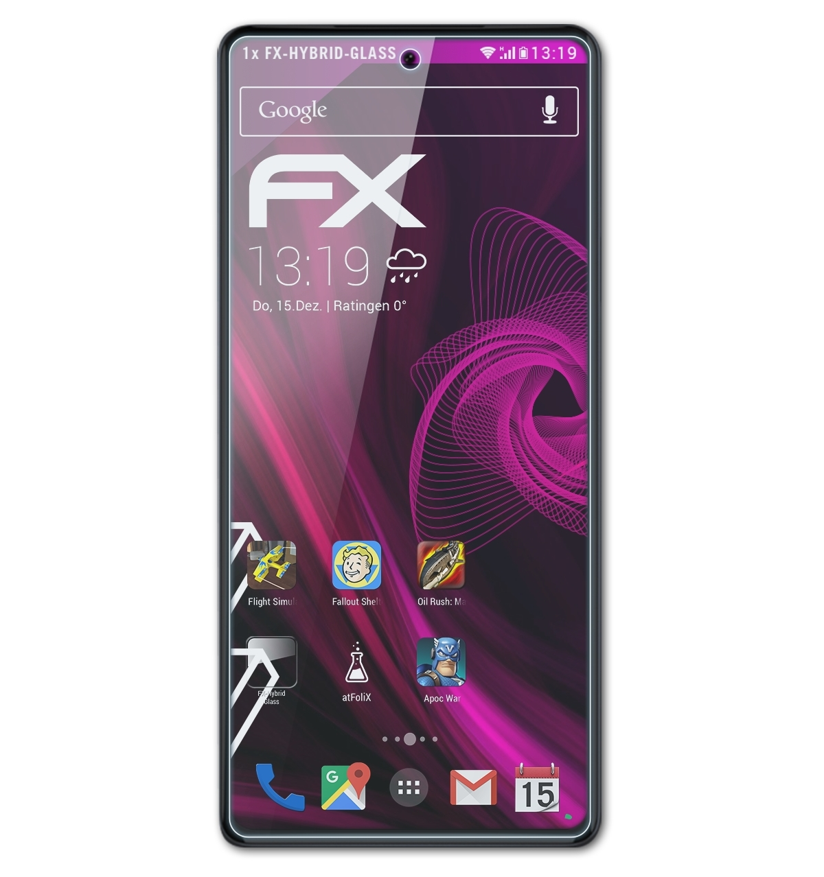 FX-Hybrid-Glass (2022)) Motorola ATFOLIX Edge+ Schutzglas(für