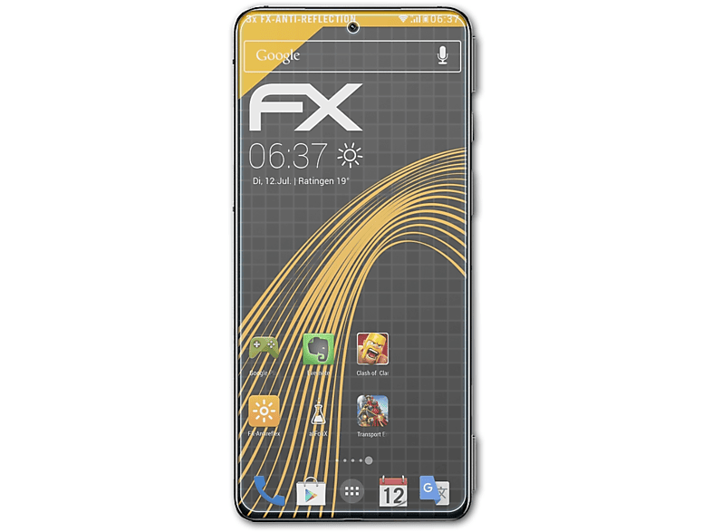 Black 5 FX-Antireflex ATFOLIX Pro) Shark 3x Xiaomi Displayschutz(für