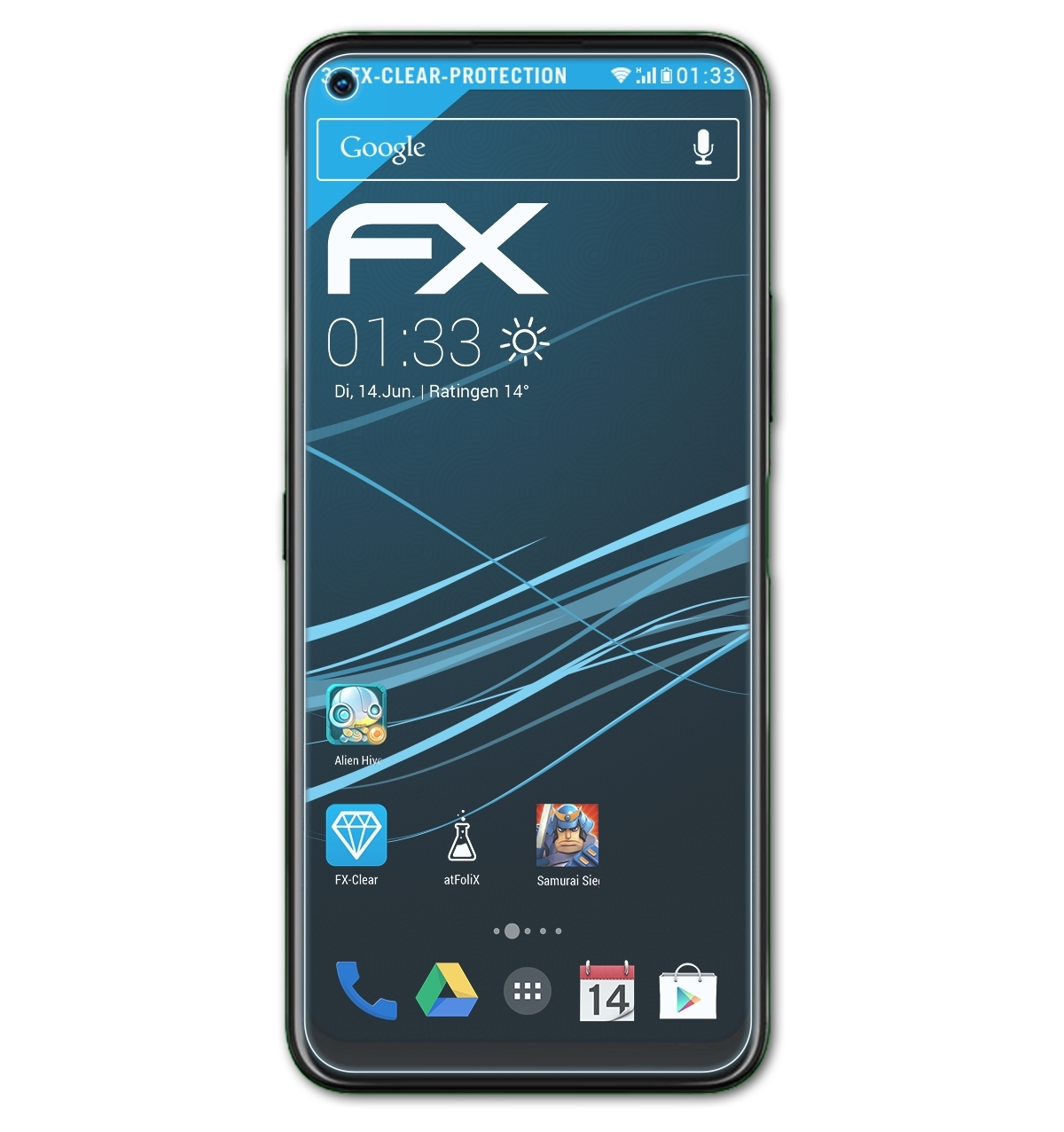 ATFOLIX 3x V) FX-Clear 8 Displayschutz(für Nokia