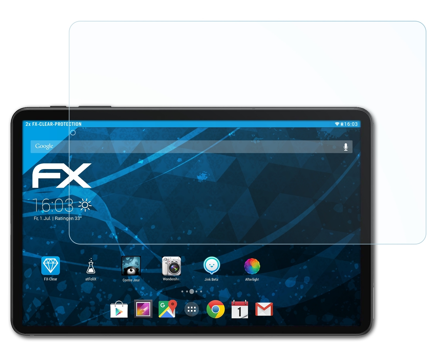 ATFOLIX 2x FX-Clear Displayschutz(für iPlay 40) Alldocube