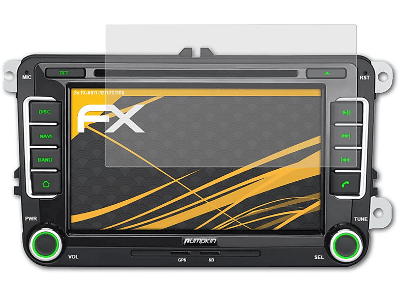 AA0730B) 3x ATFOLIX Displayschutz(für Pumpkin FX-Antireflex
