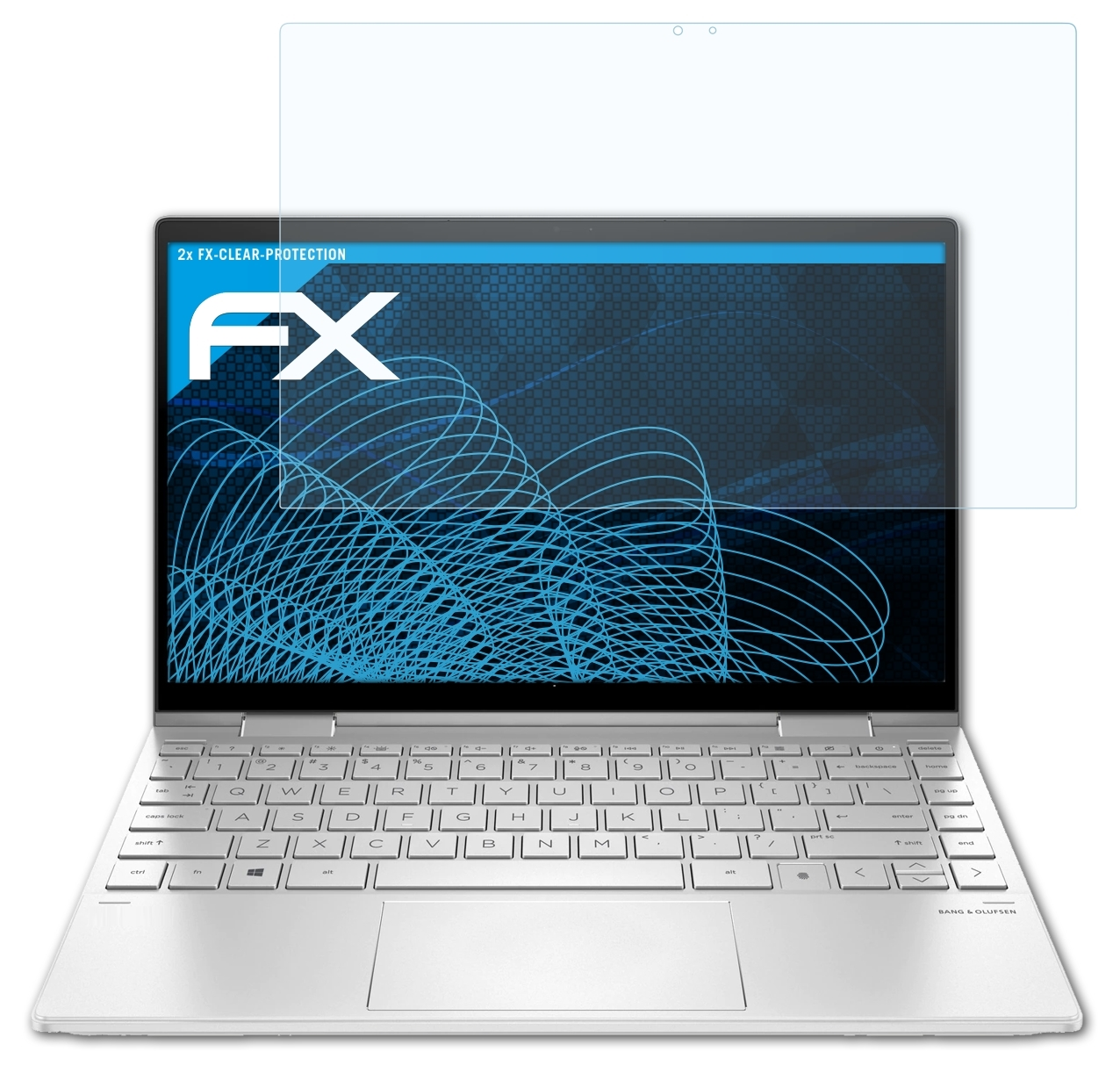 ATFOLIX 2x FX-Clear Displayschutz(für 13-bd0750ng) x360 Envy HP