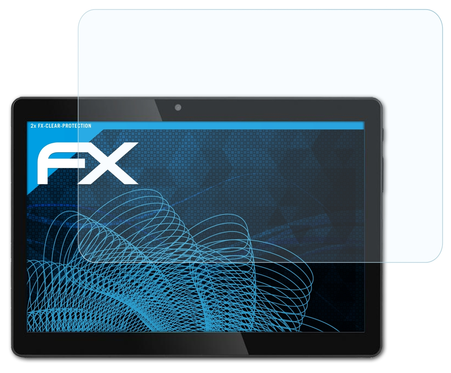 ATFOLIX 2x FX-Clear XTE10D) JAY-tech Displayschutz(für Tablet-PC