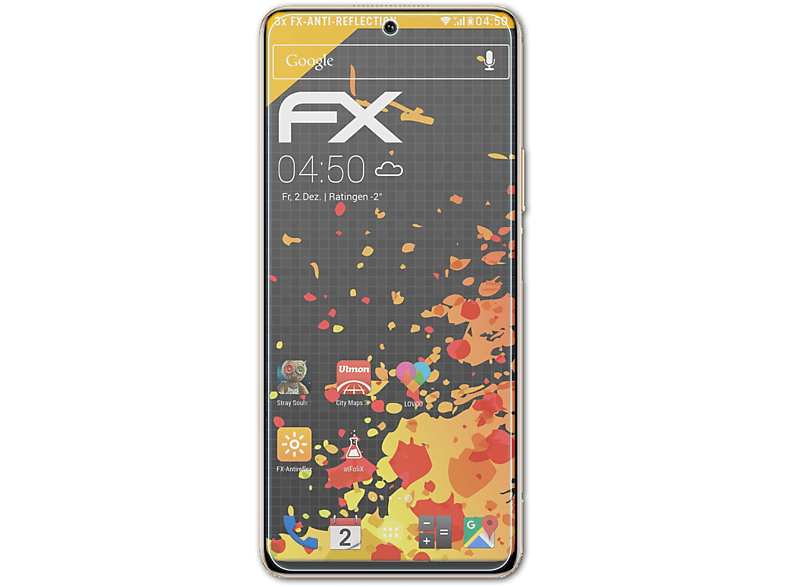 X30) 3x Displayschutz(für ATFOLIX Honor FX-Antireflex
