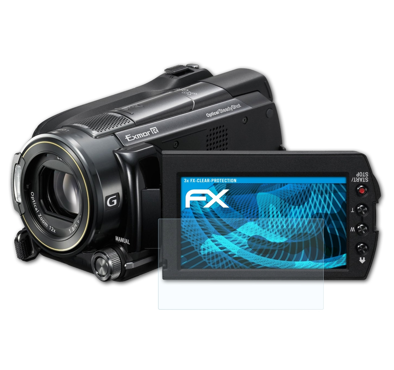 ATFOLIX 3x FX-Clear Sony Displayschutz(für HDR-XR520VE)