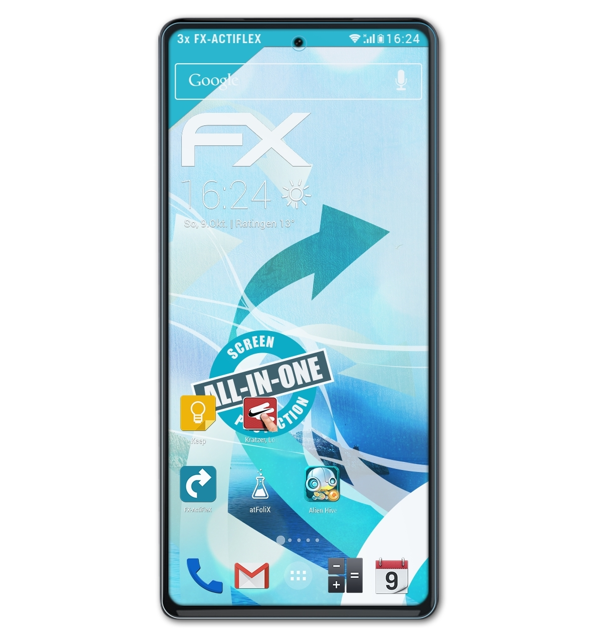 ATFOLIX 3x FX-ActiFleX Displayschutz(für Motorola Edge+ (2022))